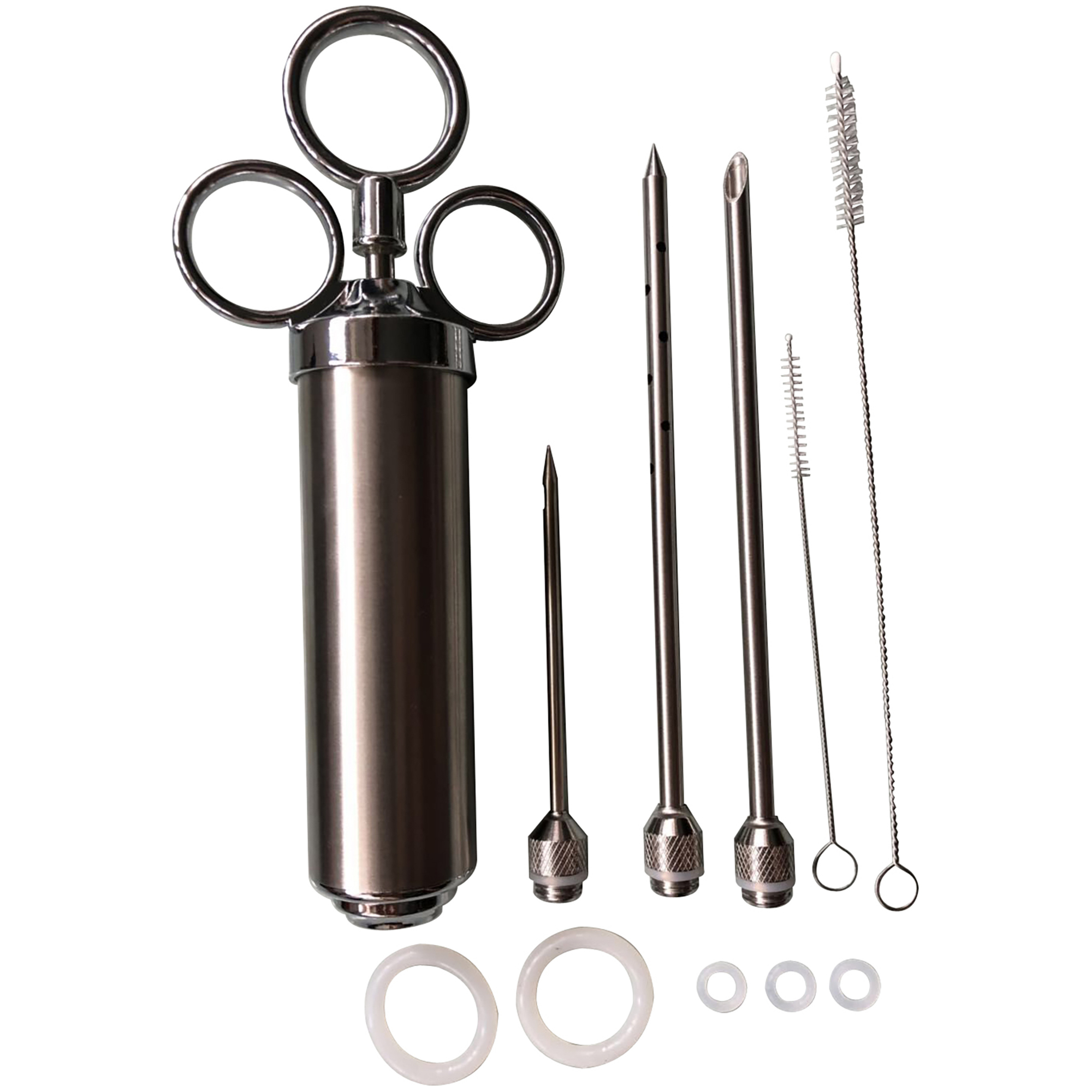 Sportsman Series Stainless Steel Marinade Injector Set - 11 Pcs, 2 Oz. Capacity, Dishwasher Safe, Model# MAINS